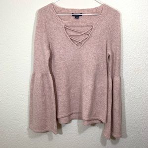 American Eagle Light Dusty Pink Sweater